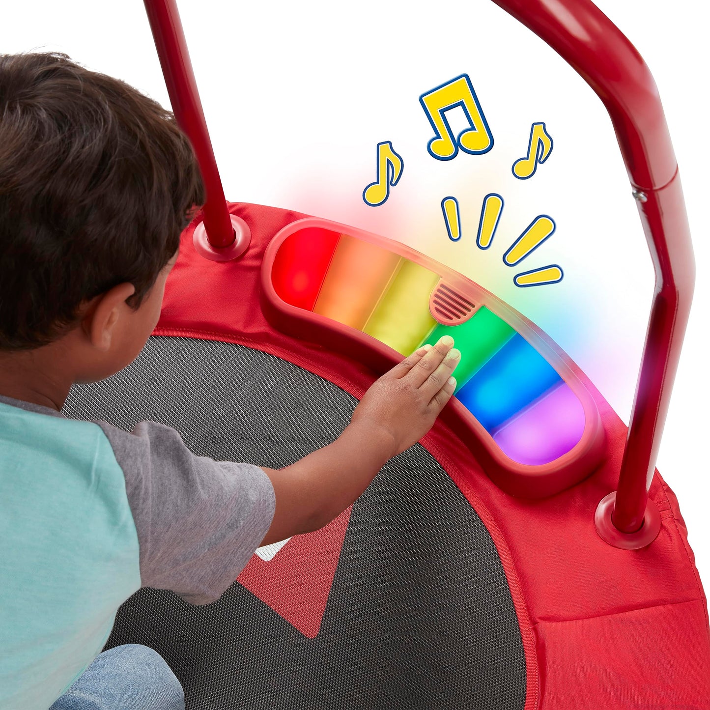 Radio Flyer Game Time Trampoline, Mini Trampoline for Toddlers, Ages 3-6 Years